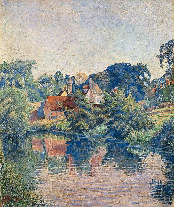 Lo Stour, Stratford St Mary, Colchester - Lucien Pissarro