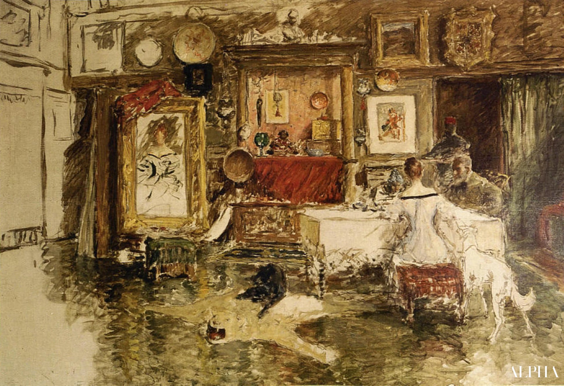 The Tenth Street Studio - William Merritt Chase - Riproduzioni di quadri e dipinti di alta gamma