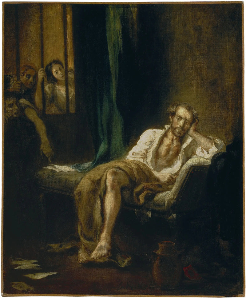Il Tasse nella casa dei matti - Eugène Delacroix