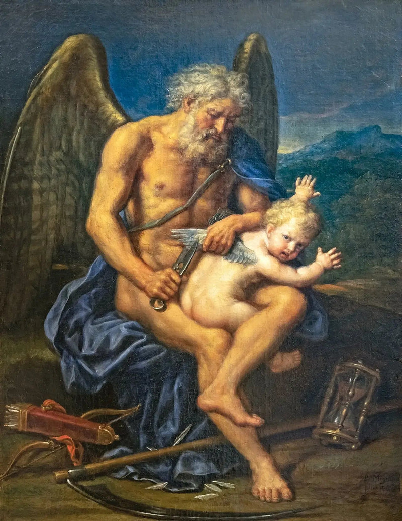 Il Tempo che Taglia le Ali dell'Amore - Pierre Mignard