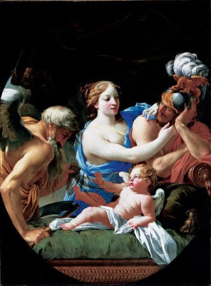 Il tempo scopre l'amore di Venere e Marte - Simon Vouet
