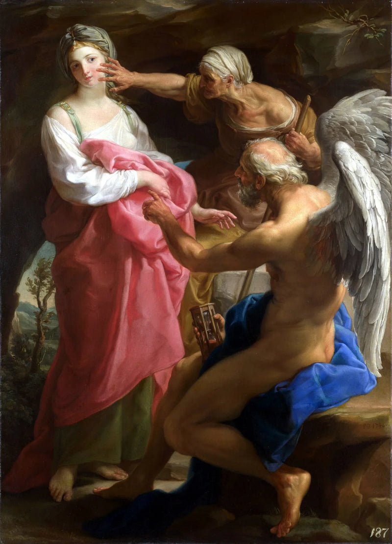 Il Tempo ordina alla Vecchiaia di distruggere la Bellezza - Pompeo Batoni