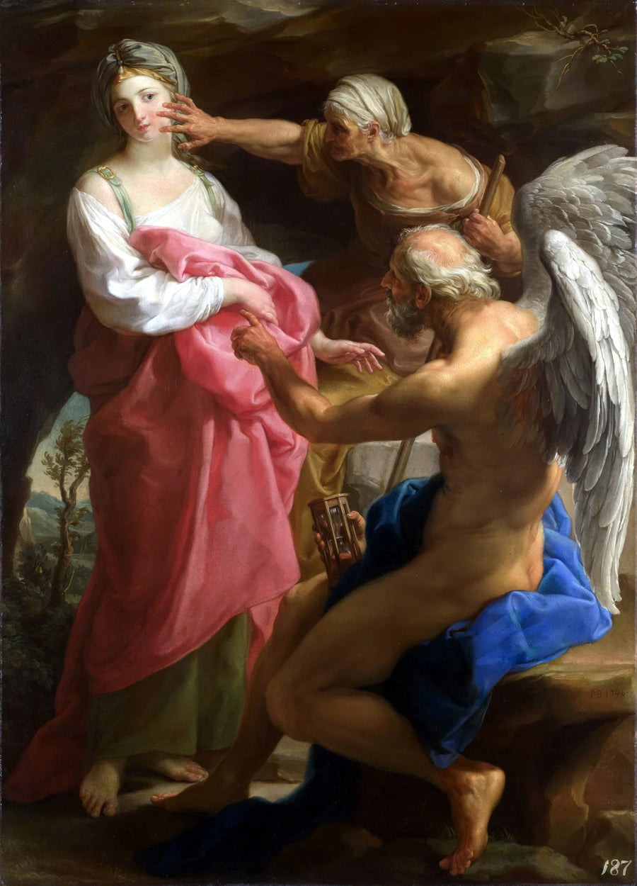 Il Tempo ordina alla Vecchiaia di distruggere la Bellezza - Pompeo Batoni