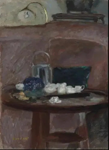 Il tè, bouquet di violette - Pierre Bonnard
