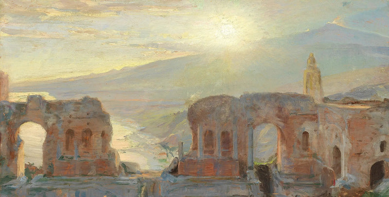 Il teatro antico di Taormina. - Peder Severin Krøyer