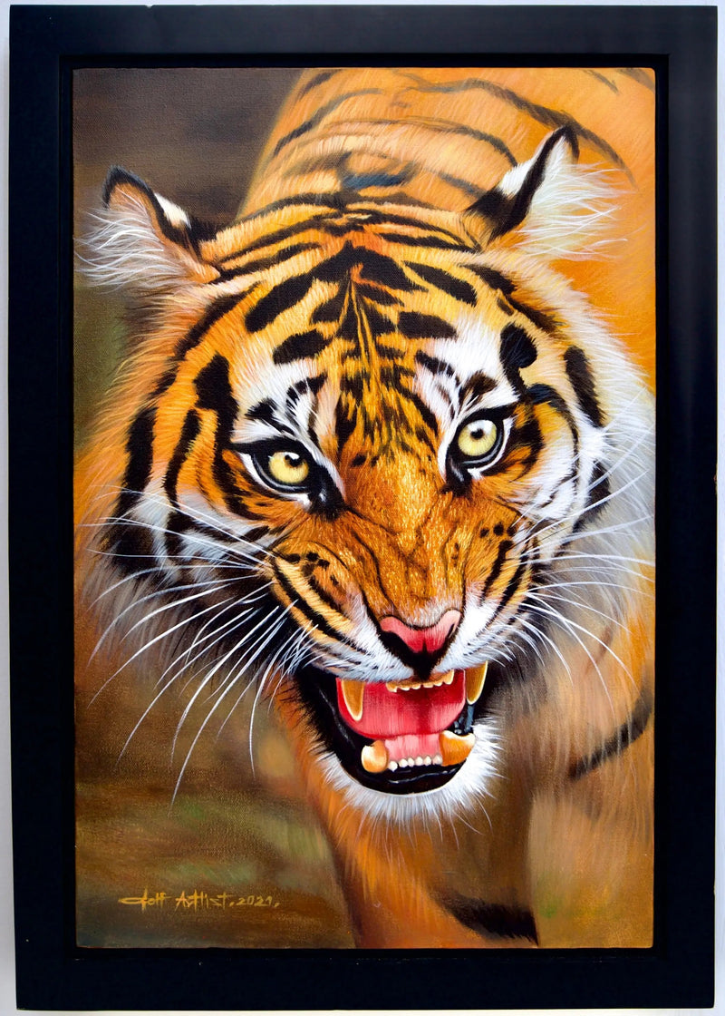 La tigre protettiva | Dimensioni: 40x60 cm