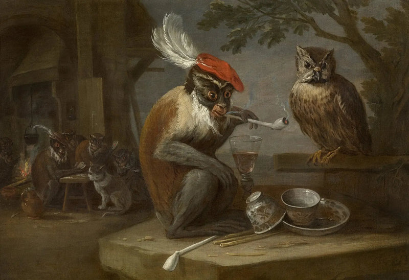 Il giro della scimmia - David Teniers il Giovane