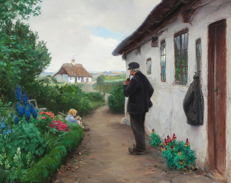 Il lavoratore stradale Chr. Larsen di Jyllinge. - H. A. Brendekilde