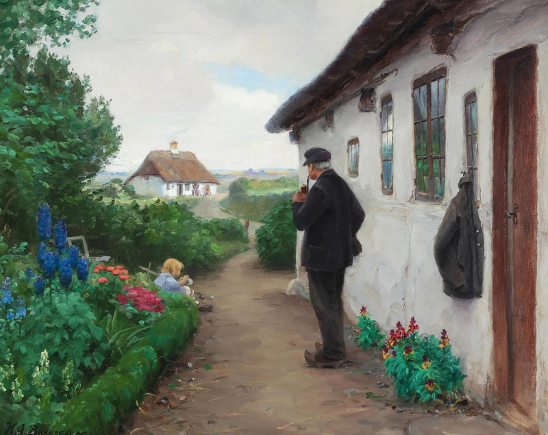 Il lavoratore stradale Chr. Larsen di Jyllinge. - H. A. Brendekilde