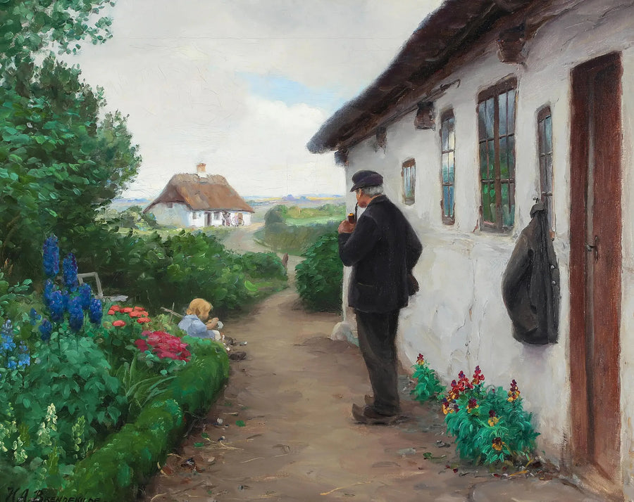 Il lavoratore stradale Chr. Larsen di Jyllinge. - H. A. Brendekilde