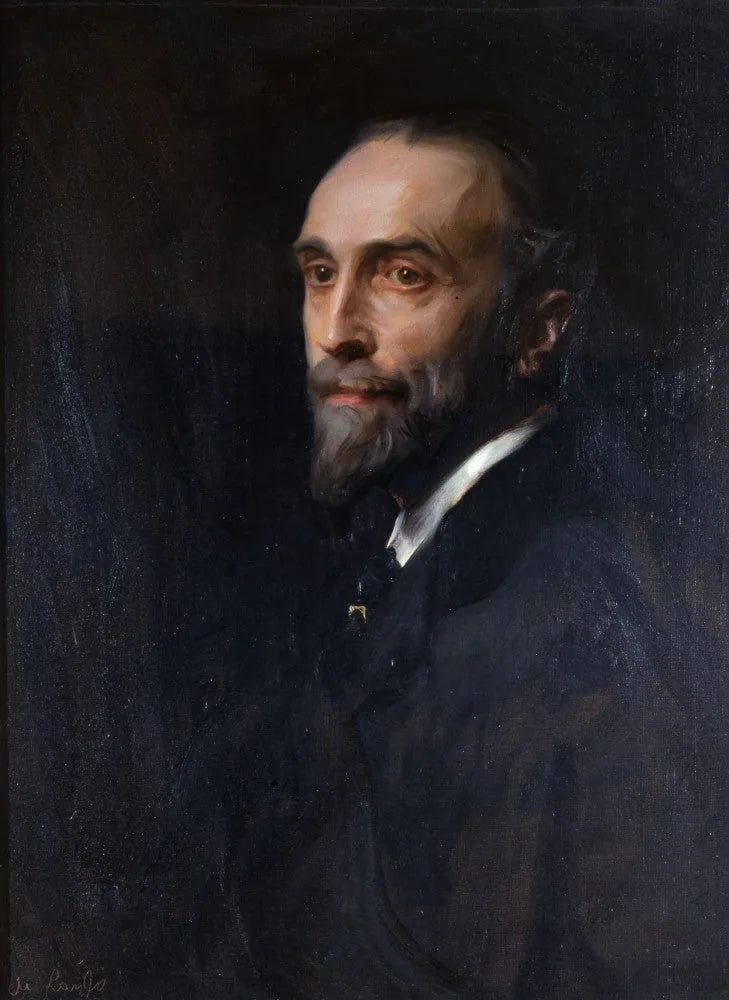 Le très honorable Montagu Collet Norman (1871–1950), gouverneur de la Banque d'Angleterre (1920–1944) - Philip de László image 1 reproduction artisanale de tableau