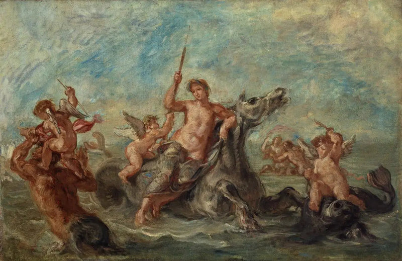 Il Trionfo di Amfitrite - Eugène Delacroix