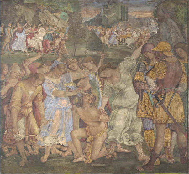 Il trionfo della castità: l'amore disarmato e legato - Luca Signorelli
