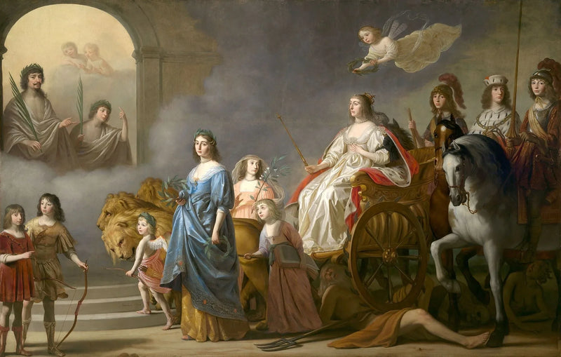 Il Trionfo della Regina d'Inverno : Allegoria del Giusto - Gerrit van Honthorst
