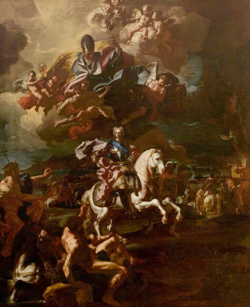 Il trionfo del re Carlo III alla sede di Gaeta - Francesco Solimena