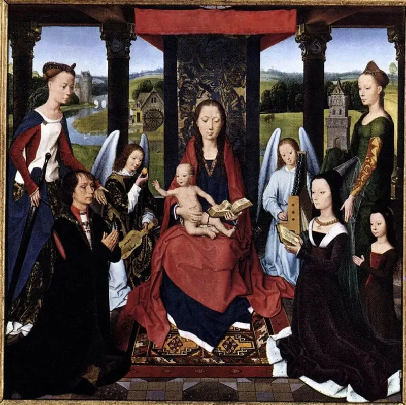 Il trittico Donne (pannello centrale) - Hans Memling