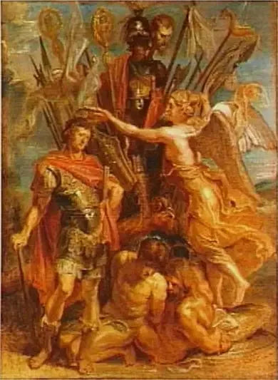 Le trophée élevé à Constantin - Peter Paul Rubens image 1 tableau peint à l’huile sur toile