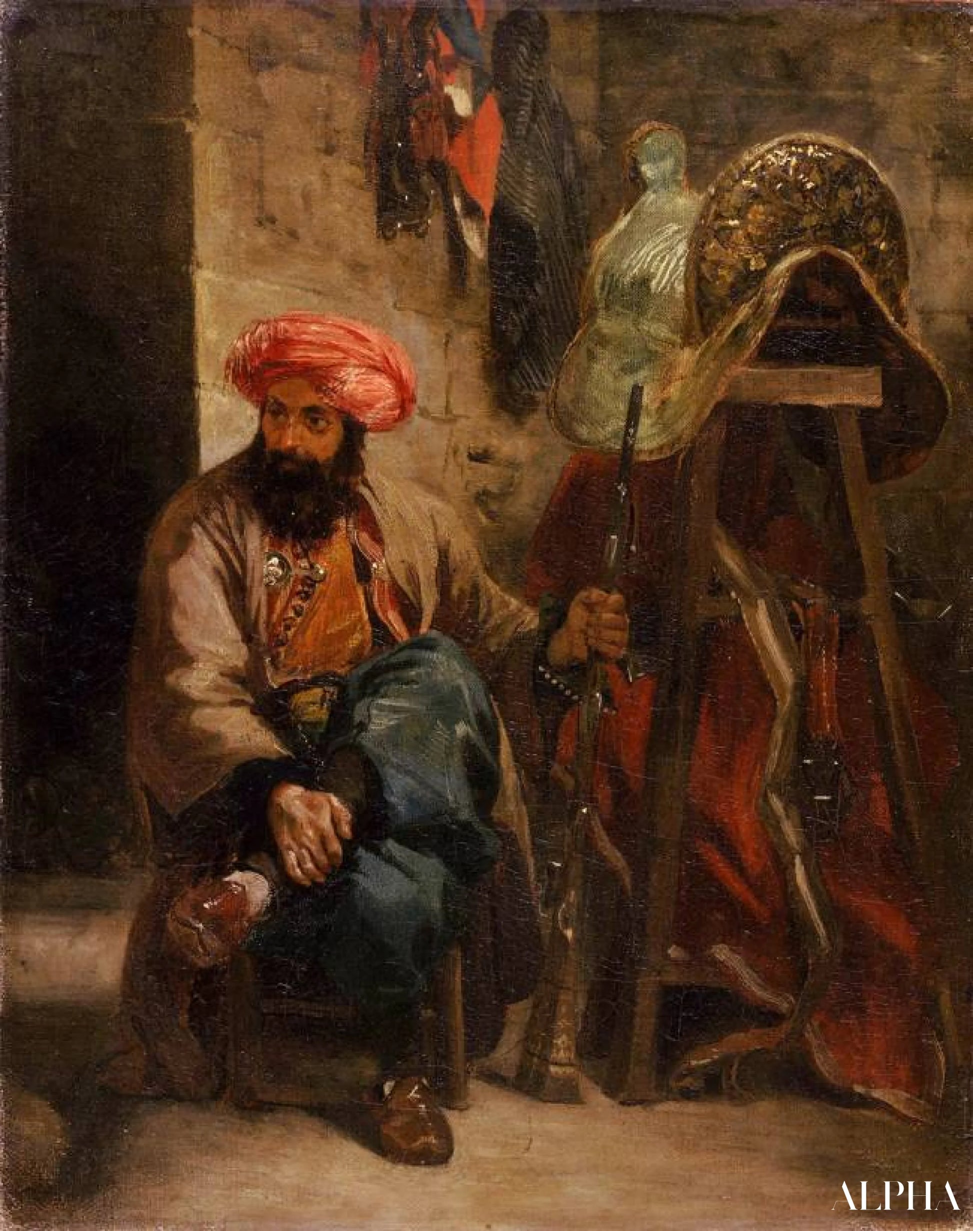 Il Turco con una sella - Eugène Delacroix - Riproduzioni di quadri e dipinti di alta gamma
