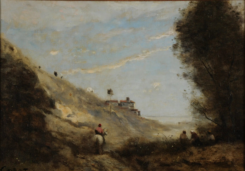 La vallata al cavaliere - Jean-Baptiste Camille Corot