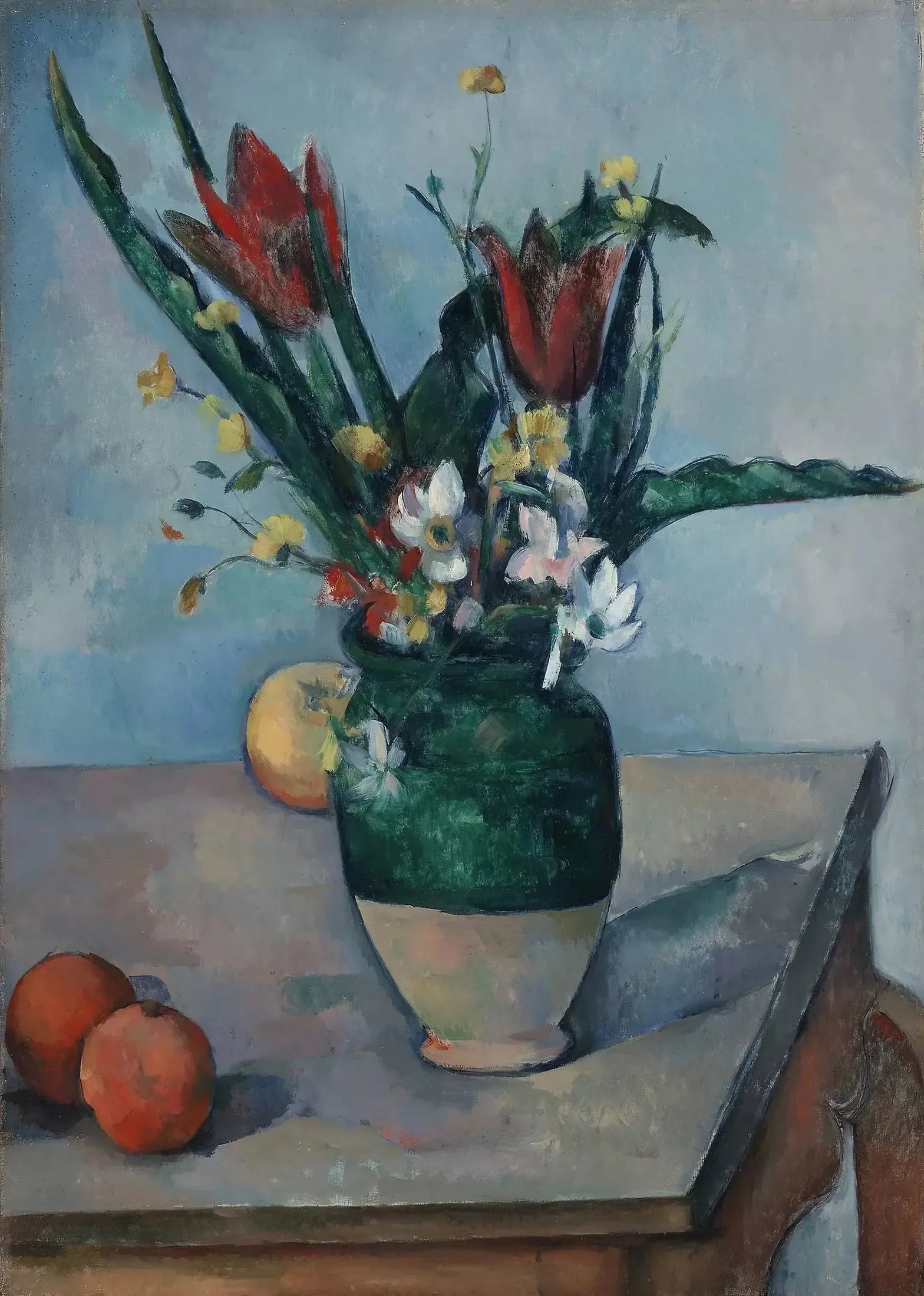 Le Vase de tulipes - Paul Cézanne image 1 reproduction de peinture à l’huile