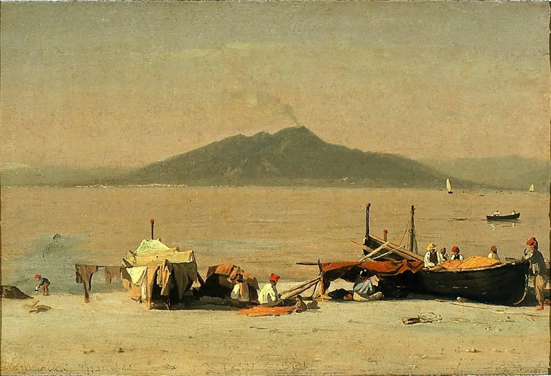 Il Vesuvio da Marina Grande, Capri - Sanford Robinson Gifford