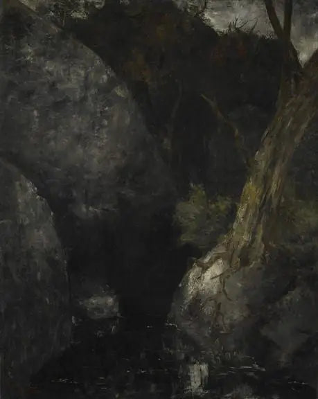 Il vecchio albero nella gola - Gustave Courbet