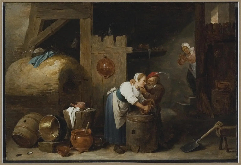 L'uomo anziano e la giovane donna - David Teniers il Giovane