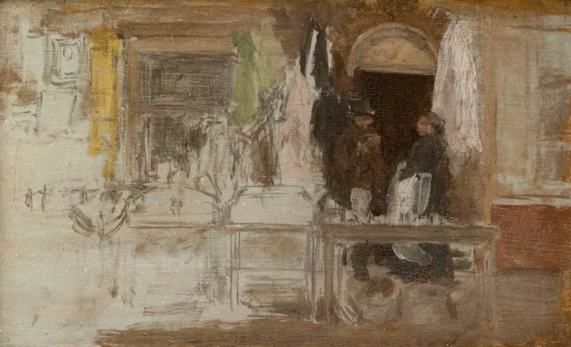 Il vecchio negozio di abbigliamento, Houndsditch - James Abbott McNeill Whistler