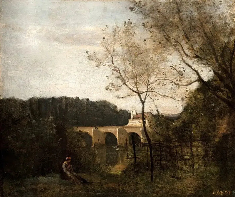 Il vecchio ponte a Mantes - Jean-Baptiste Camille Corot