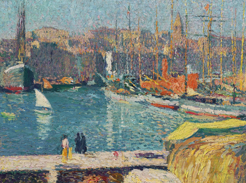 Il vecchio porto di Marsiglia - Henri-Jean Guillaume Martin
