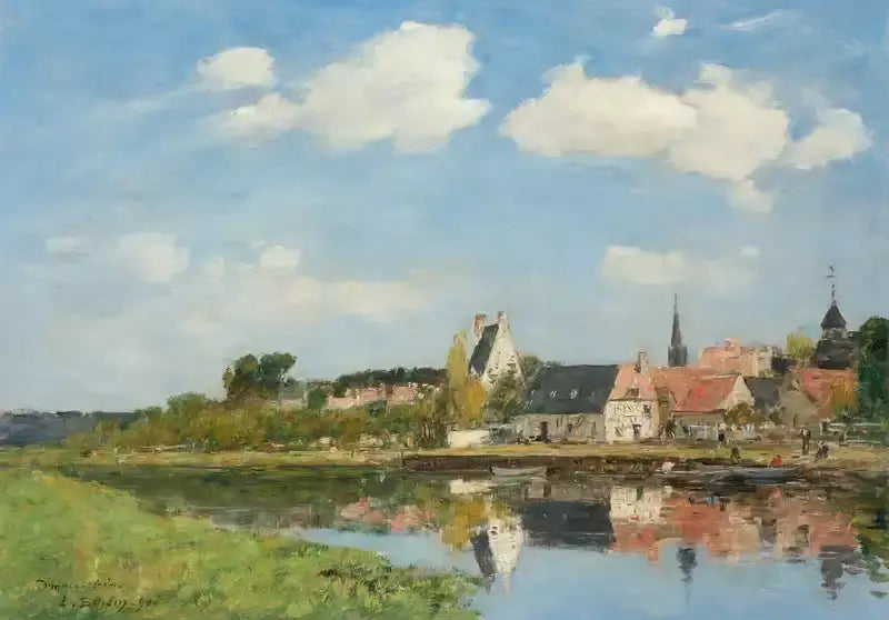 Le vieux port de Touques - Eugène Boudin image 1 reproduction réalisée par Alpha Reproduction