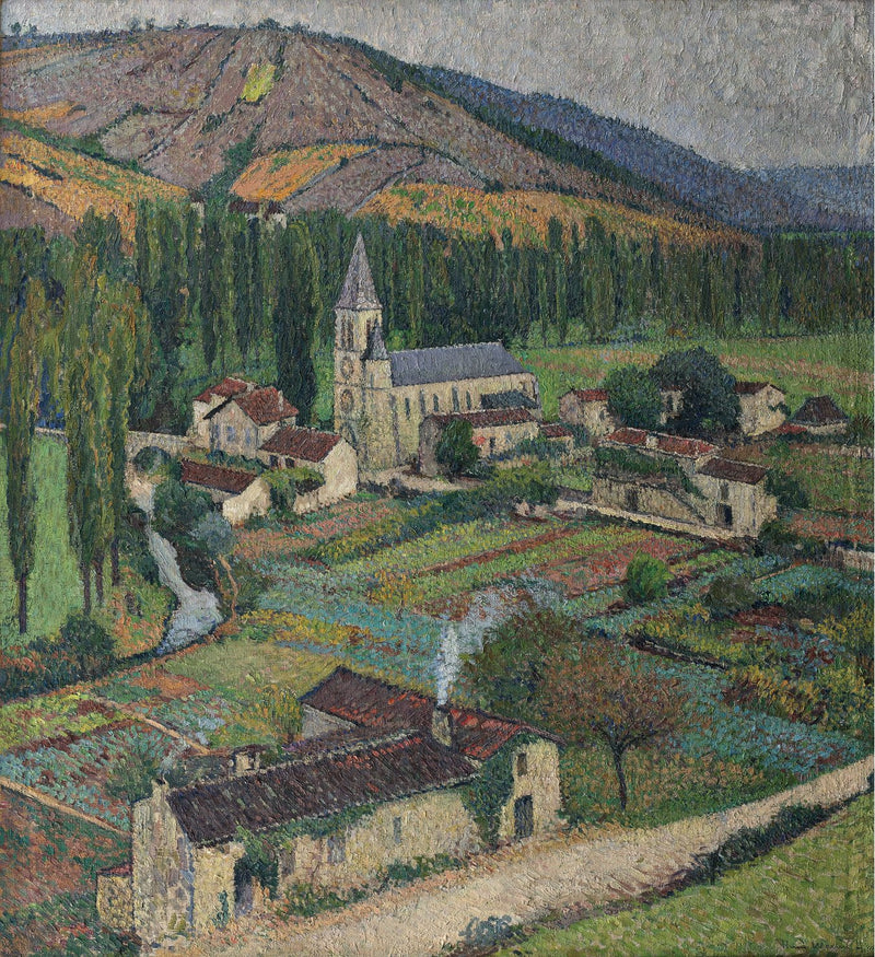 Il villaggio di Labastide-du-Vert e la sua chiesa - Henri-Jean Guillaume Martin