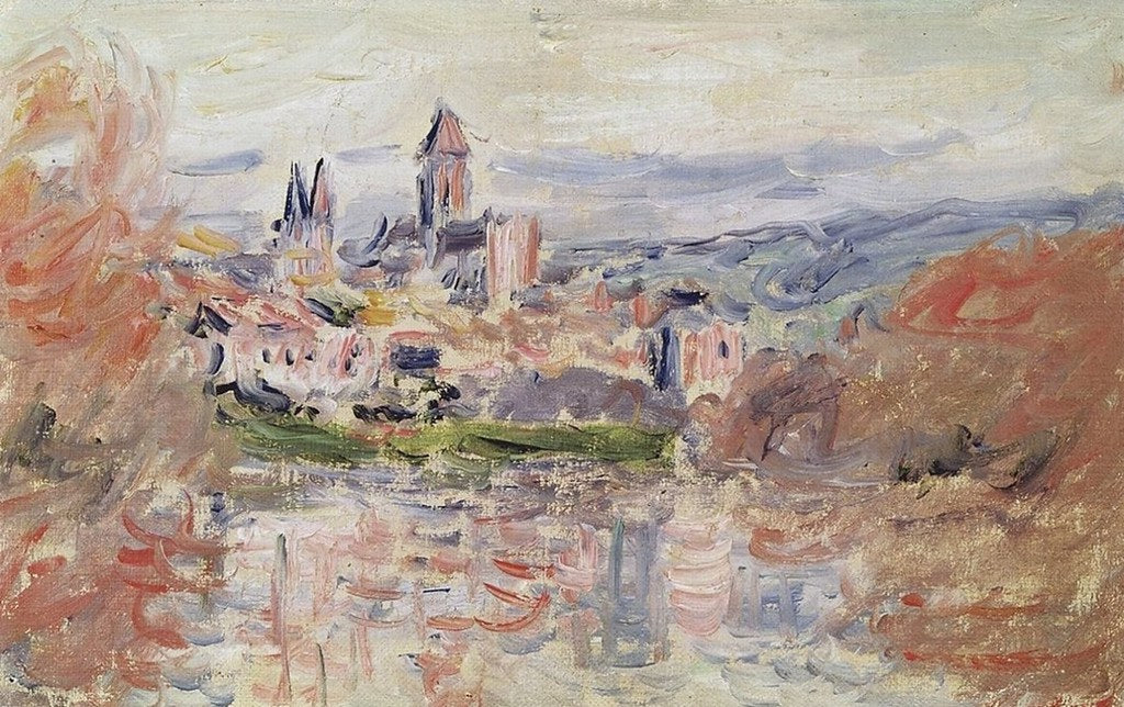 Reproduction du tableau « Le Village de Vétheuil - Claude Monet » par Alpha Reproduction en peinture à l’huile
