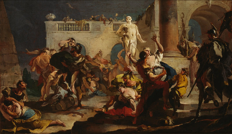 Il viol delle Sabine - Giovanni Battista Tiepolo