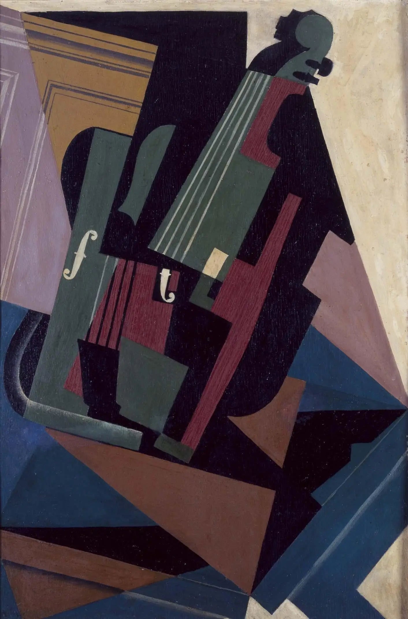 Le violon - Juan Gris image 1 reproduction artisanale de tableau