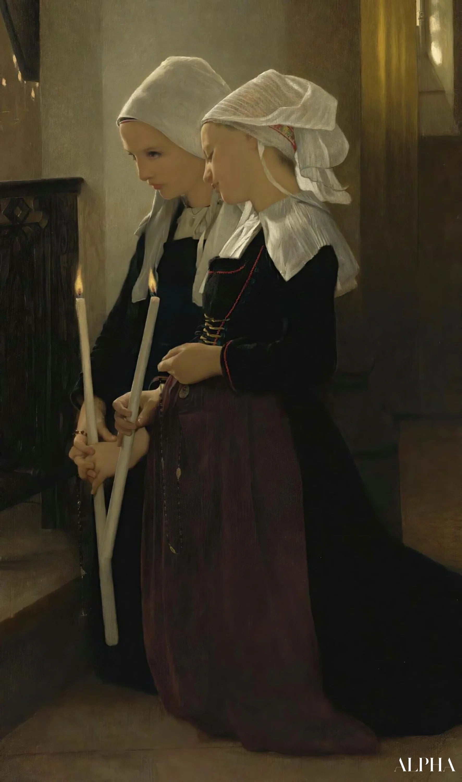 Il voto a Sainte-Anne-D’auray - William Bouguereau Riproduzioni di dipinti a olio