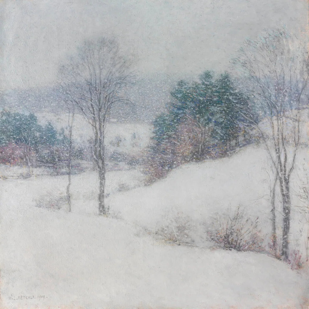 Le voile blanc - Willard Metcalf image 1 copie de tableau peinte à la main