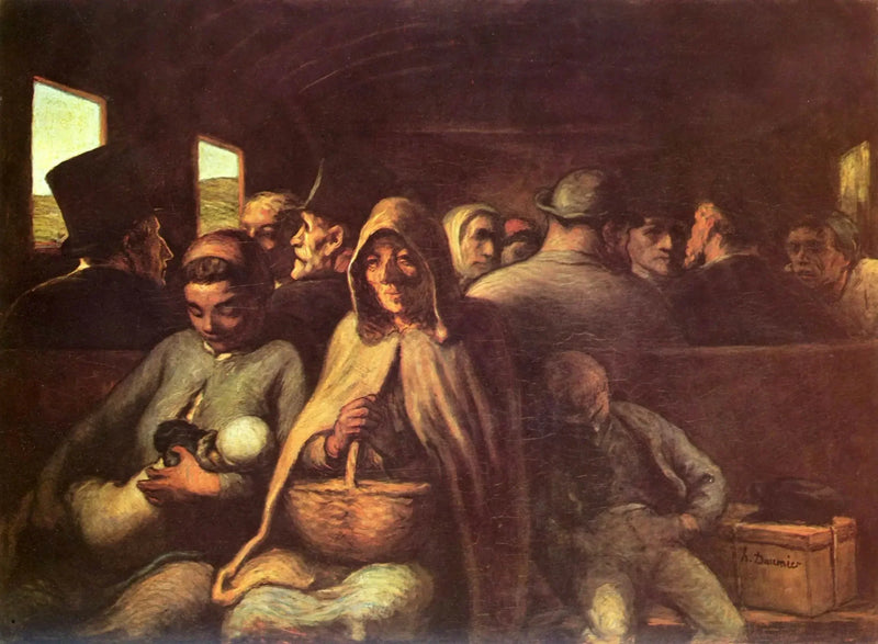 Il carro di terza classe - Honoré Daumier