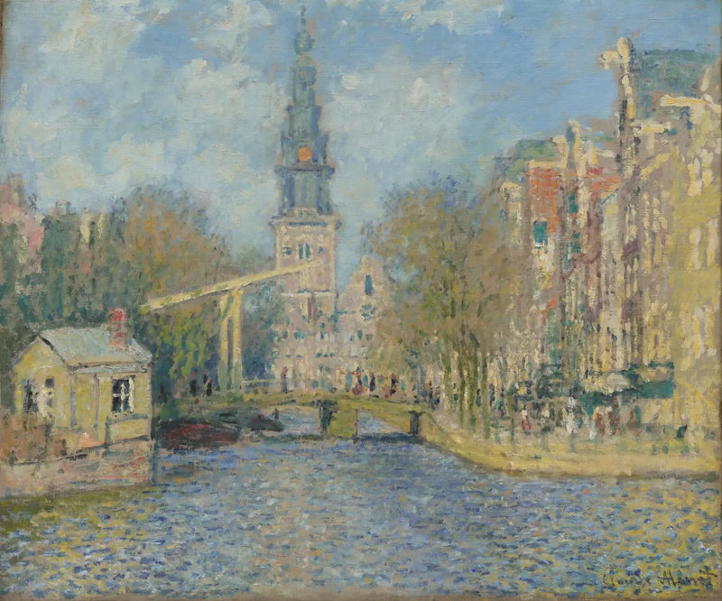 La Zuiderkerk, Amsterdam - Claude Monet