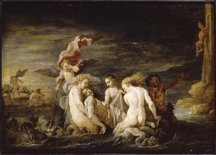 Léandre annegato ritrovato dalle Nereidi - David Teniers il Giovane