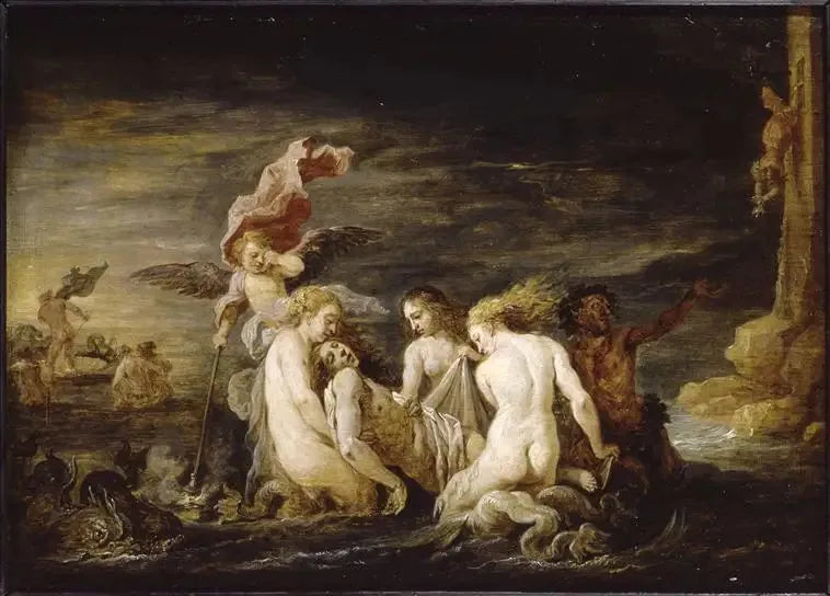 Léandre annegato ritrovato dalle Nereidi - David Teniers il Giovane