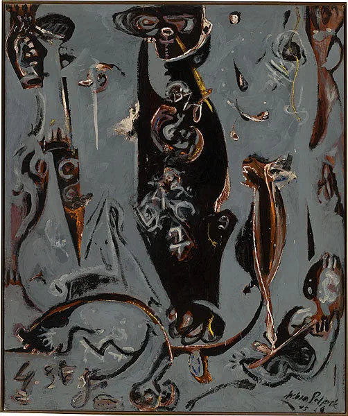 Leçon 2 sur les totems - Jackson Pollock image 1 tableau peint à l’huile sur toile