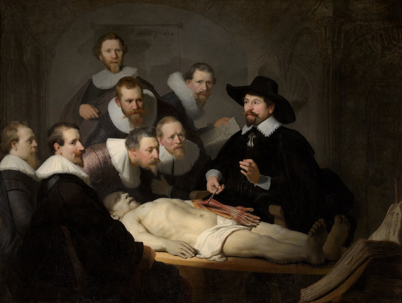 La Lezione di anatomia del dottor Tulp - Rembrandt