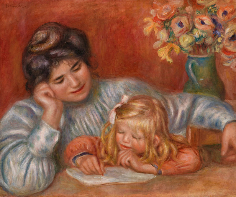 Lezione di scrittura (La Lezione di scrittura) - Pierre-Auguste Renoir