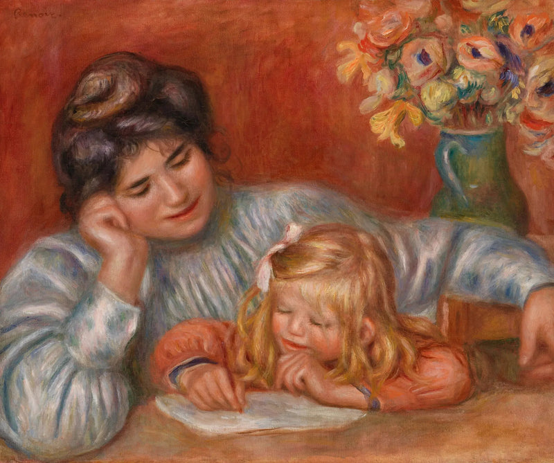 Lezione di scrittura (La Lezione di scrittura) - Pierre-Auguste Renoir