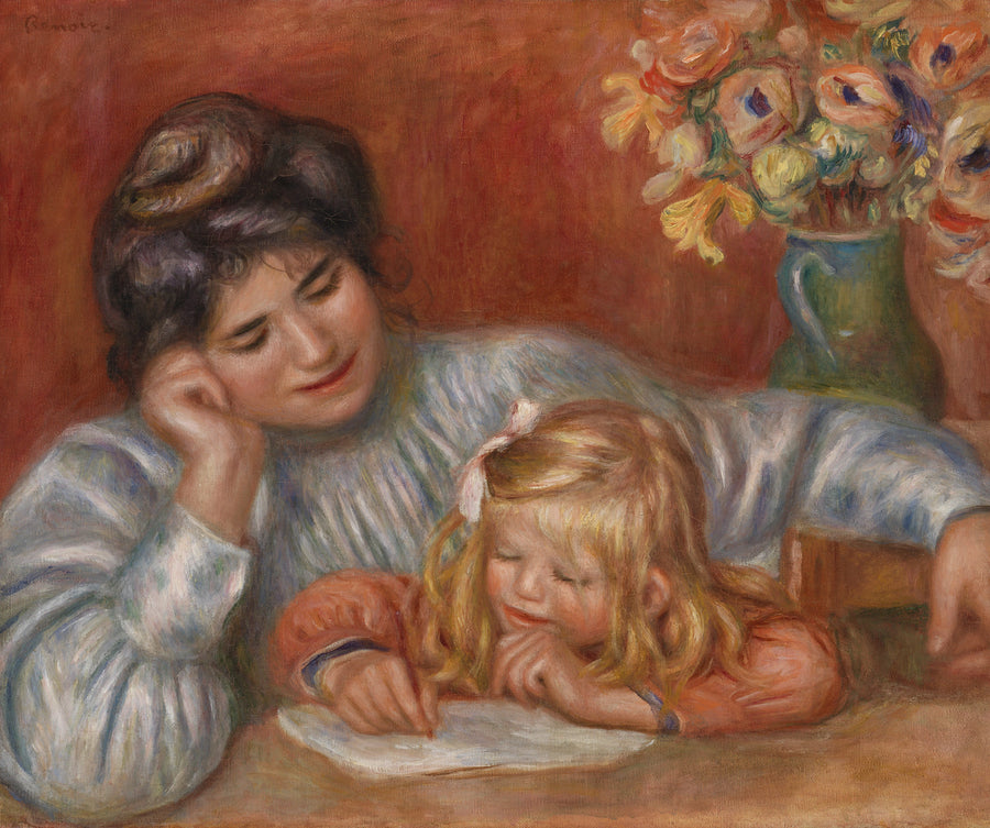 Lezione di scrittura (La Lezione di scrittura) - Pierre-Auguste Renoir