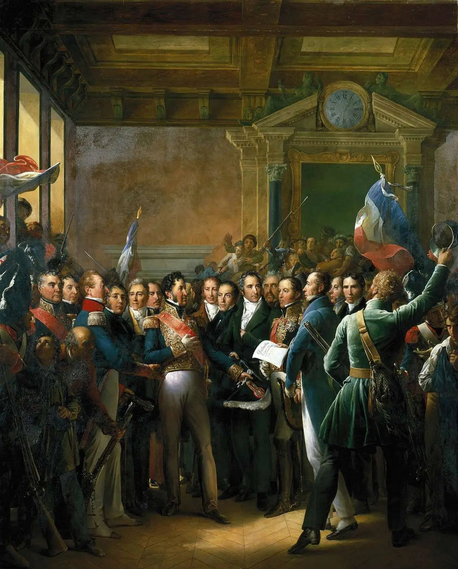 Lettura all'Hôtel de Ville di Parigi della Dichiarazione dei Deputati e della Proclamazione del Duca d'Orléans, luogotenente generale del Regno (31 luglio 1830) - François Gérard