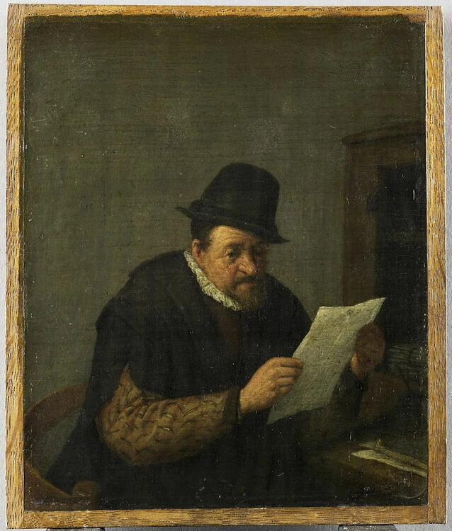 La Lecture - Adriaen van Ostade