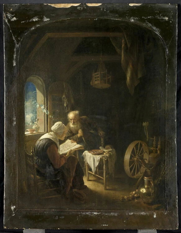 La lecture de la Bible - Gerard Dou