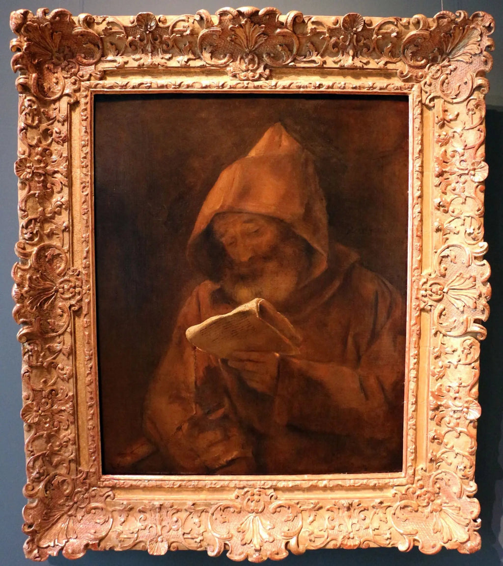 Lecture du moine - Rembrandt - Alpha Reproduction